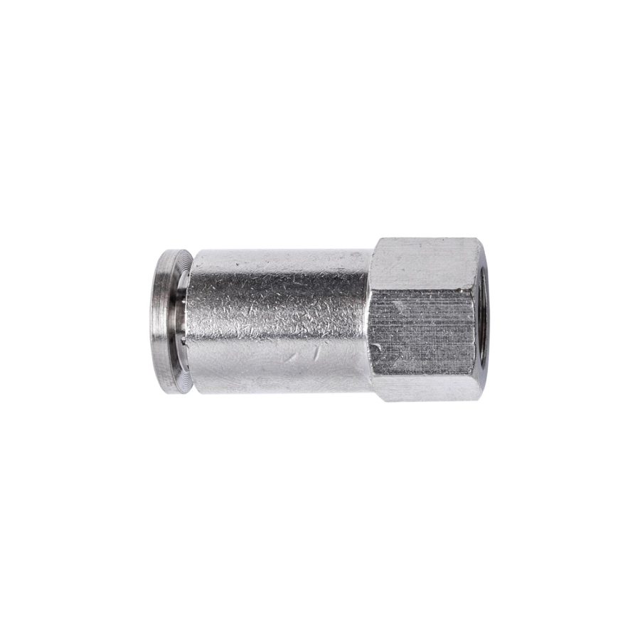Metal Pu Fitting Straight 6mm 1/8' F