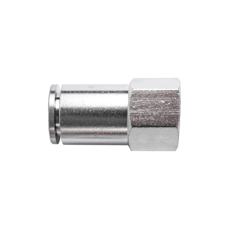 Metal Pu Fitting Straight 10mm 1/4' F
