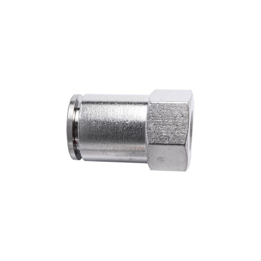 Metal Pu Fitting Straight 12mm 1/8' F