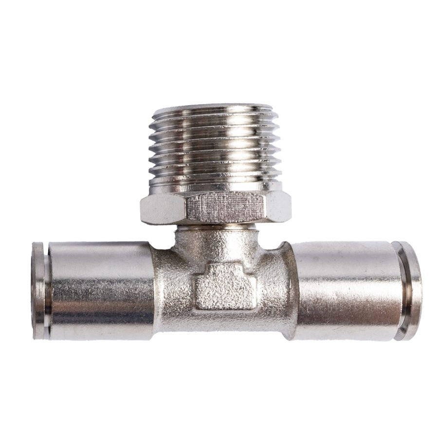 Metal Pu Fitting T-joint 10mm 1/2' M