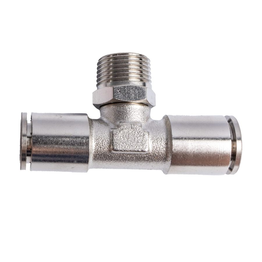 Metal Pu Fitting T-joint 12mm 3/8' M