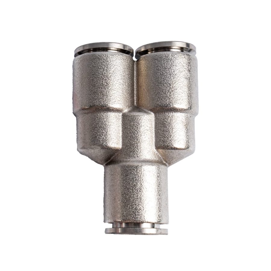 Metal Pu Fitting Y-joint 12mm