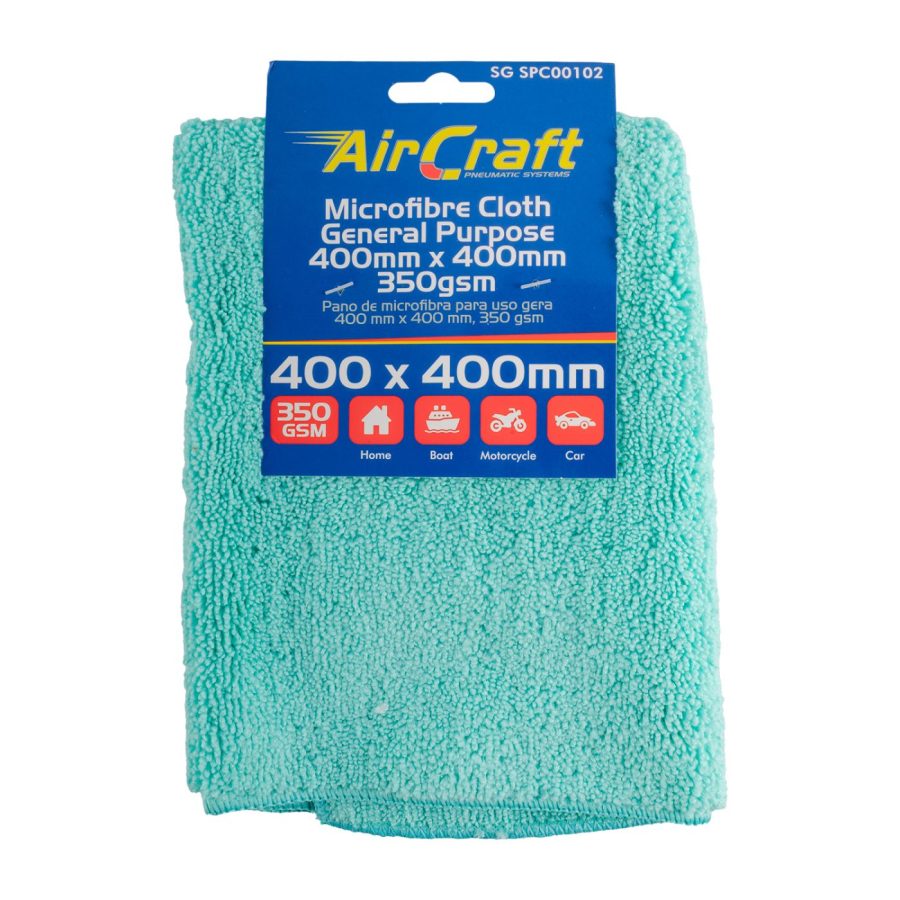 Microfibre Cloth Gnl Purpose 400mm X 400mm 350gsm