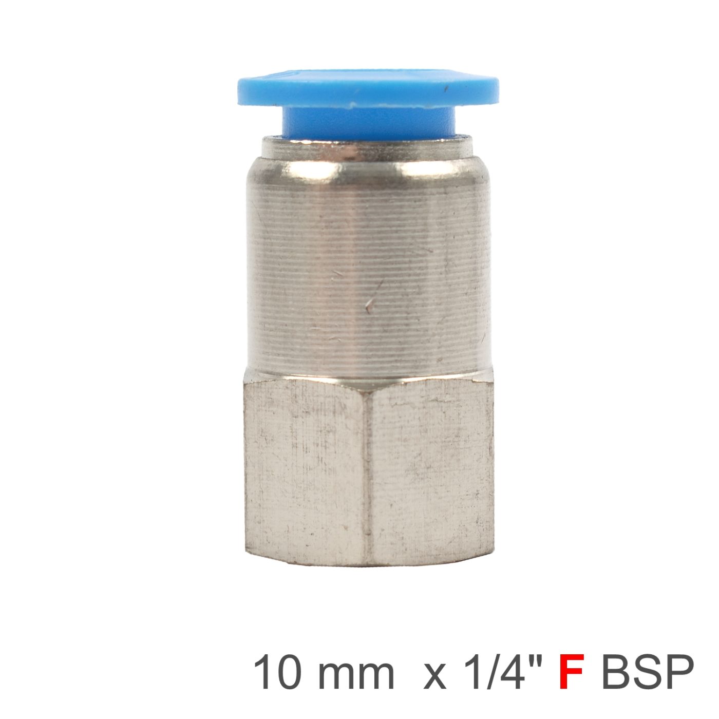 Pu Hose Fitting Straight Stud 10mm-1/4 F