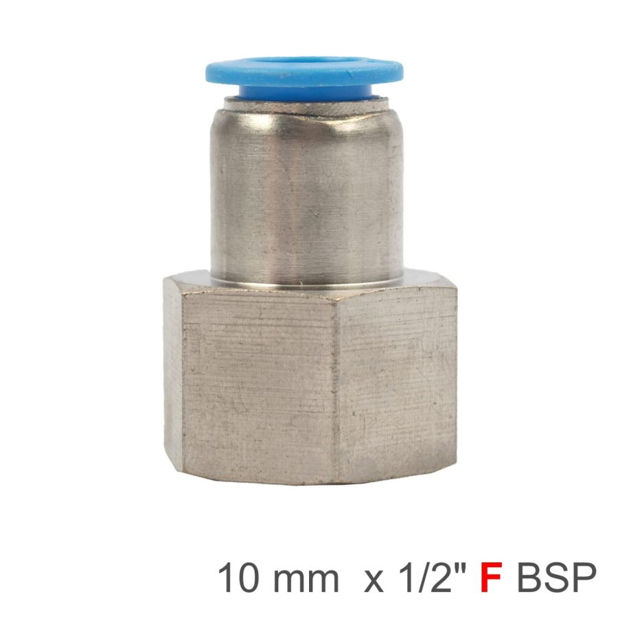Pu Hose Fitting Straight Stud 10mm-1/2 F