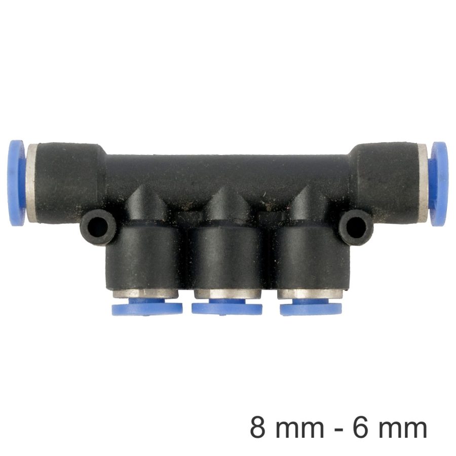 Pu Hose Fitting Manifold 8mm-6mm
