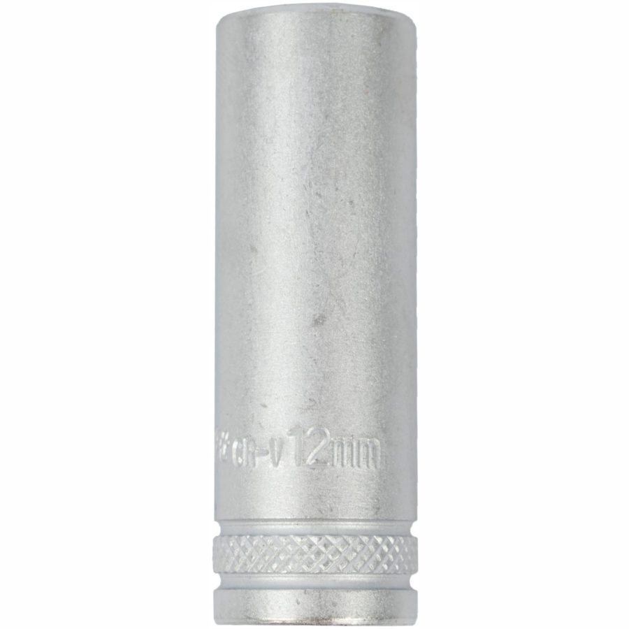 Socket 12mm 1/4' Dr Deep Socket Crv 12 Point