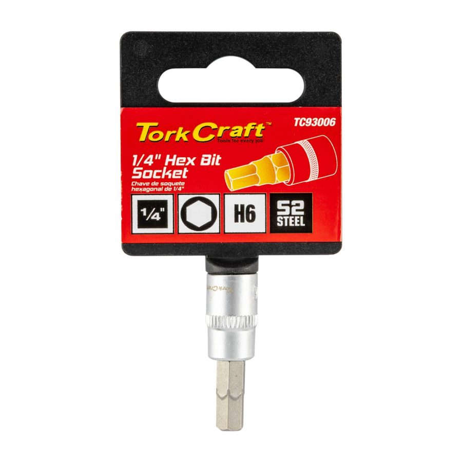 Socket Bit 1/4'dr Hex H6 S2 Material