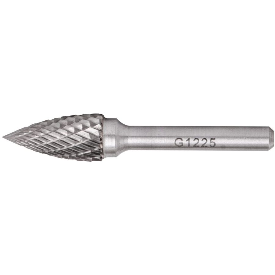 Rotary Burr Tungsten 12x25x6mm Conical Curved