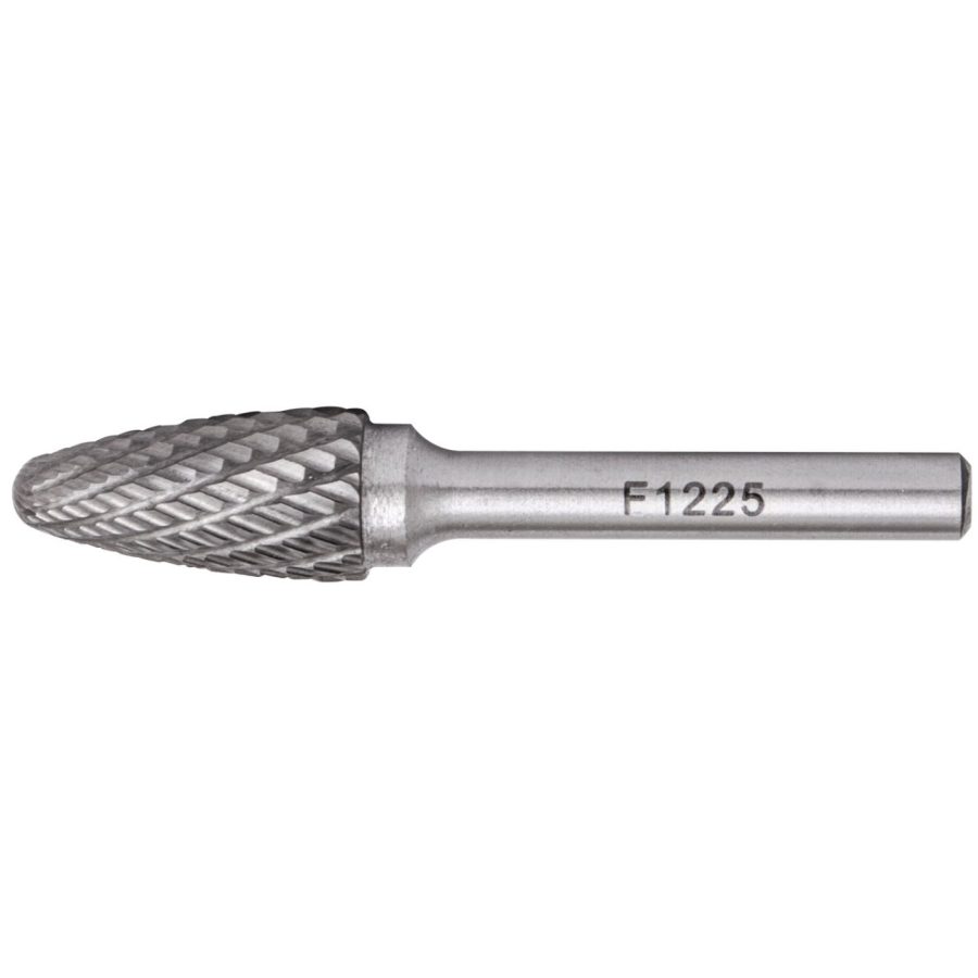 Rotary Burr Tungsten 12x25x6mm Conical Round Point