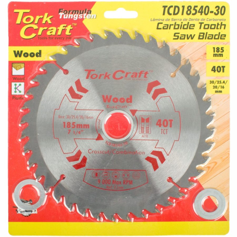 Blade Tct 185 X 40t 30/20/16/1 General Purpose Combination