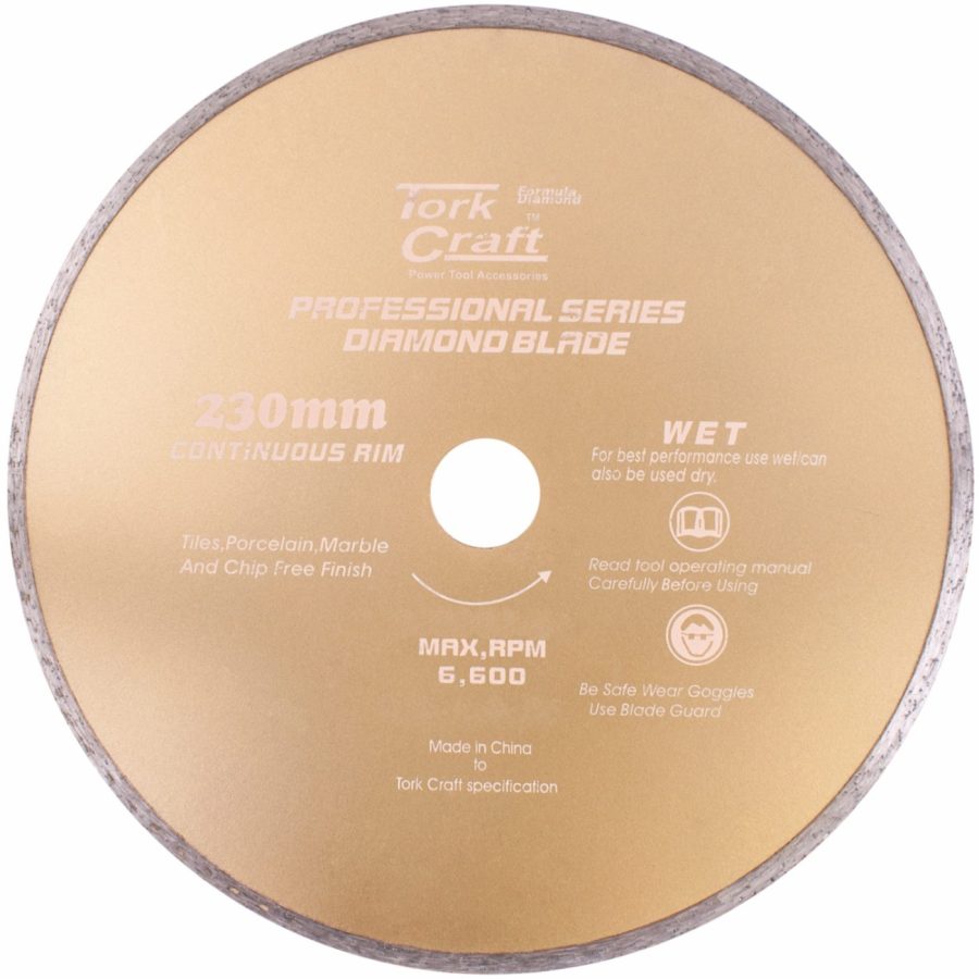 Diamond Blade Continues Thin Rim 230x22.22mm