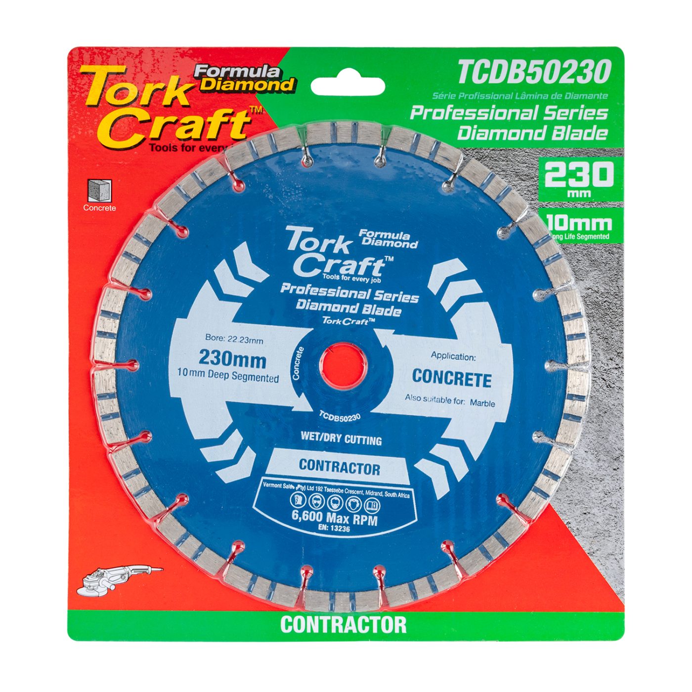 Diamond Blade Turbo-segmented 230x22.23mm