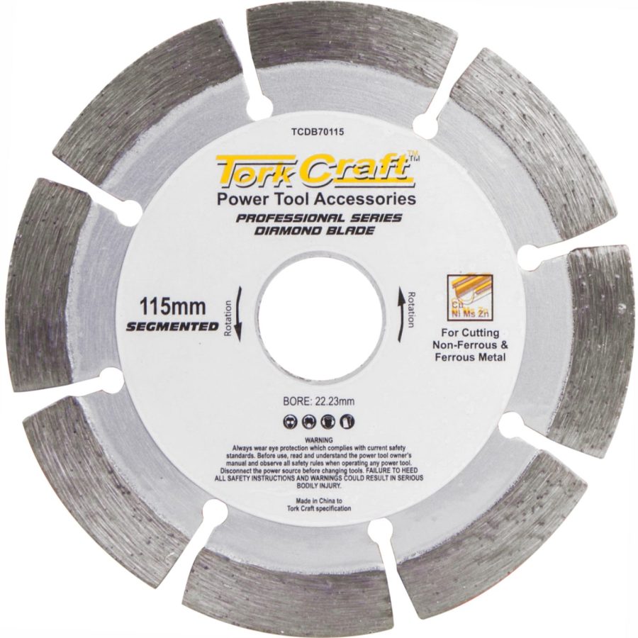 Diamond Blade Seg.115 X 22.23mm For Metal Cutting
