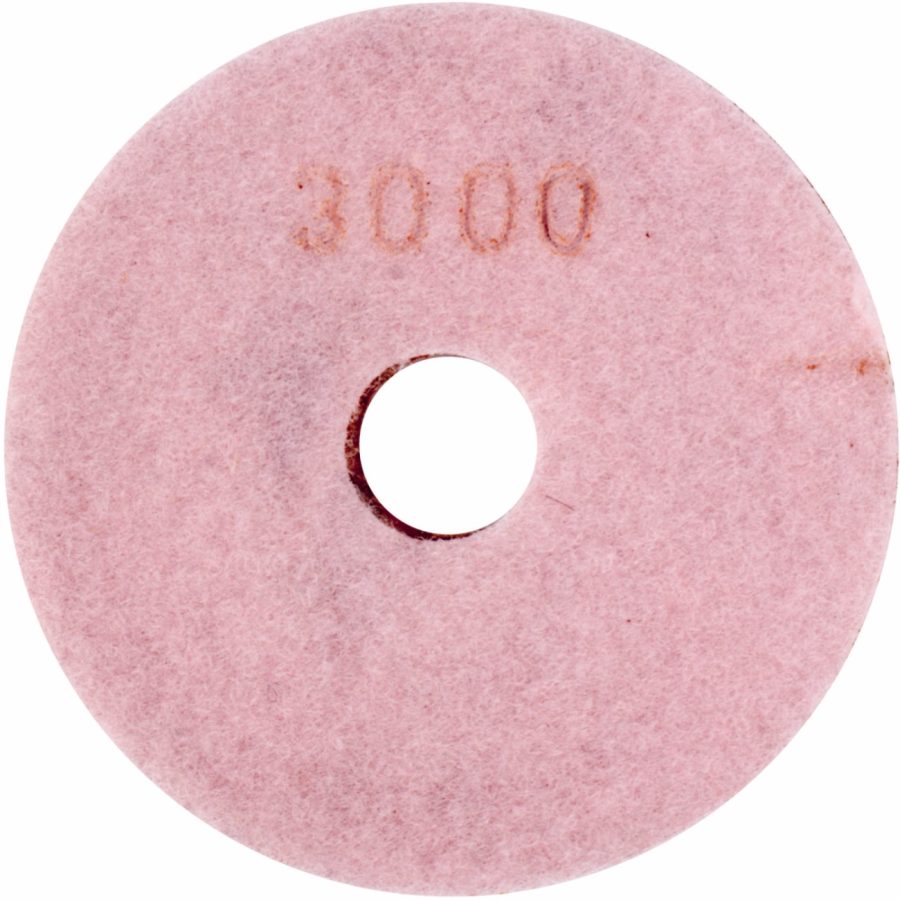 100mm Diamond Wet Polishing Pad 3000 Grit Pink