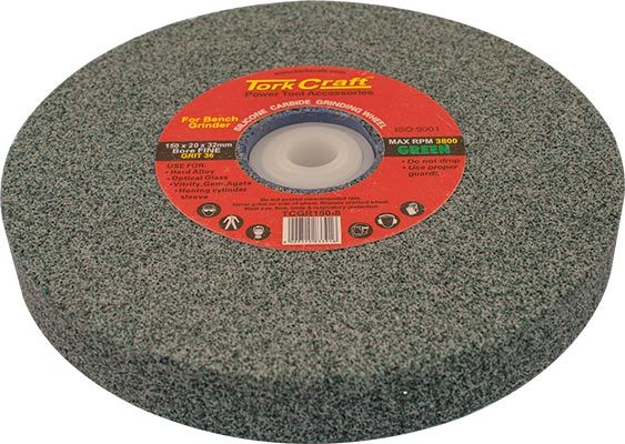 Grinding Wheel 150x20x32mm Green Coarse 36gr W/bushes For Bench Grin