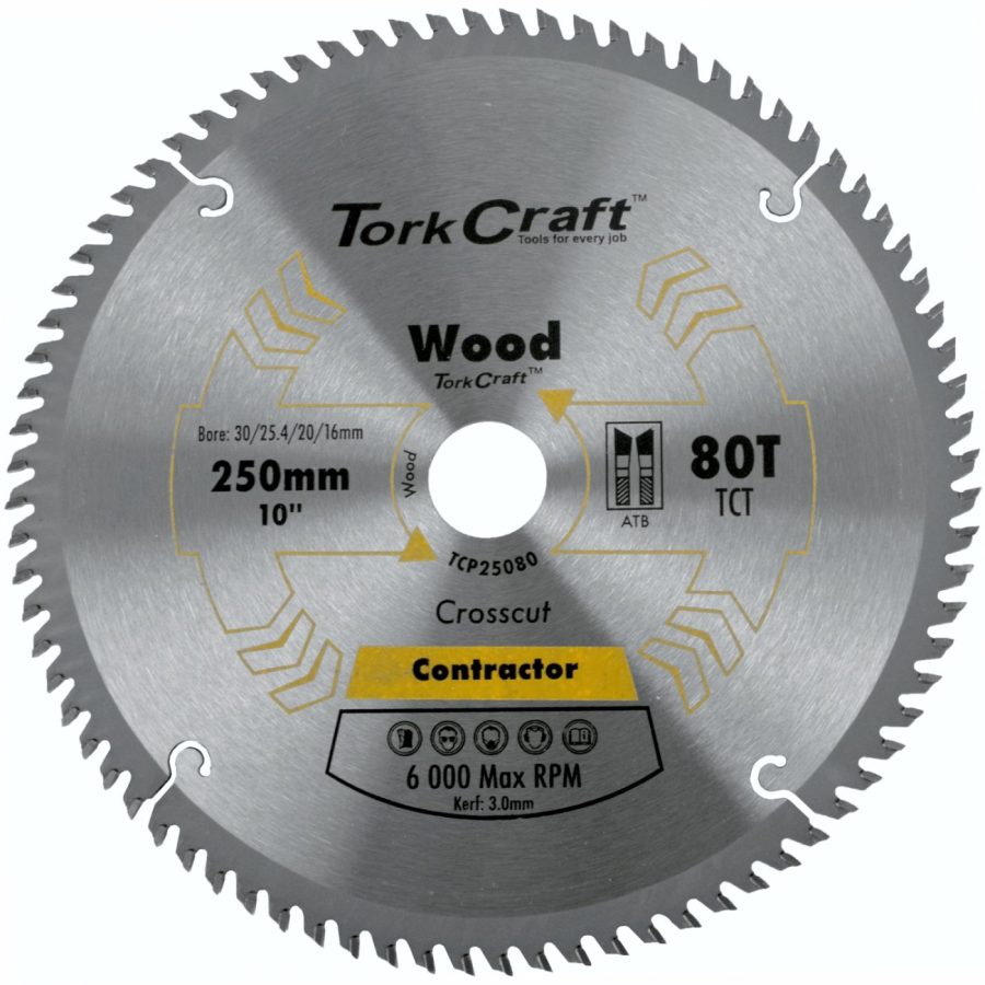Blade Contractor 250 X 80t Atb 30/16 Circular Saw Tct
