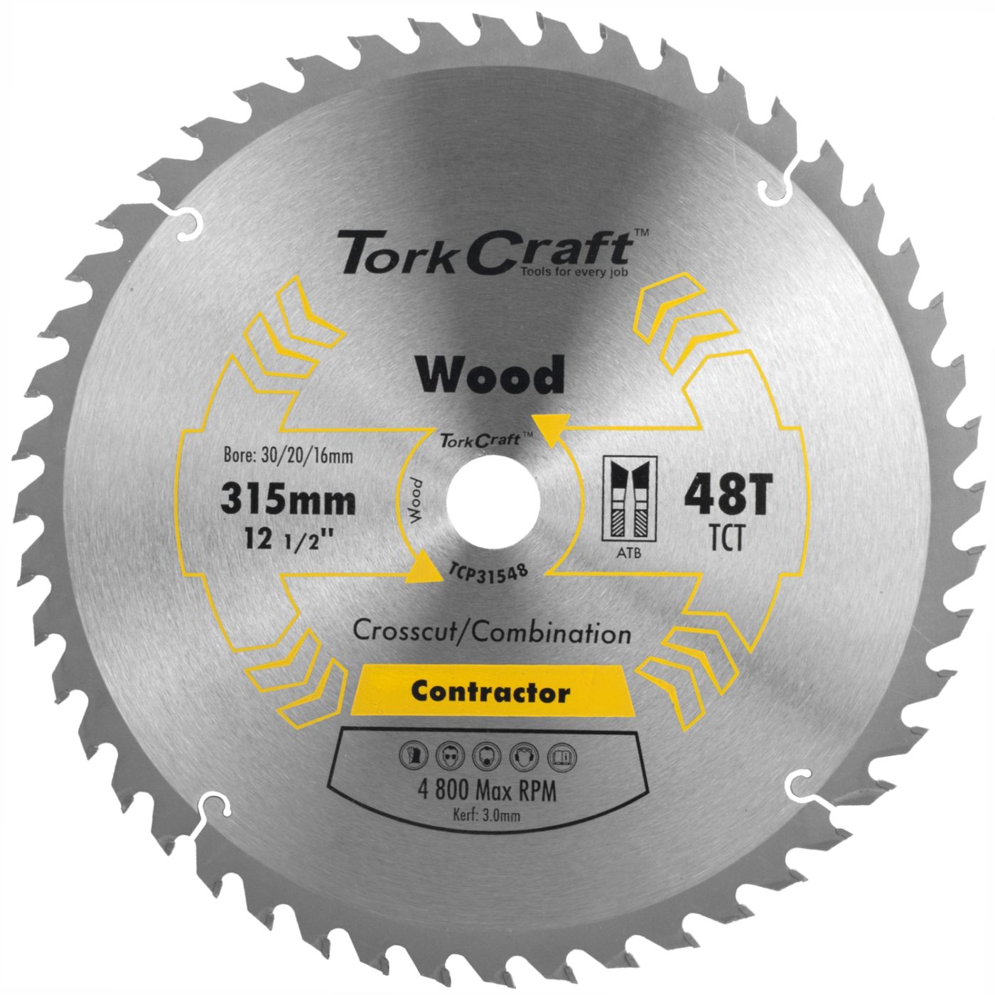 Blade Contractor 315mm X 48t 30mm Bore Circular Saw Tct