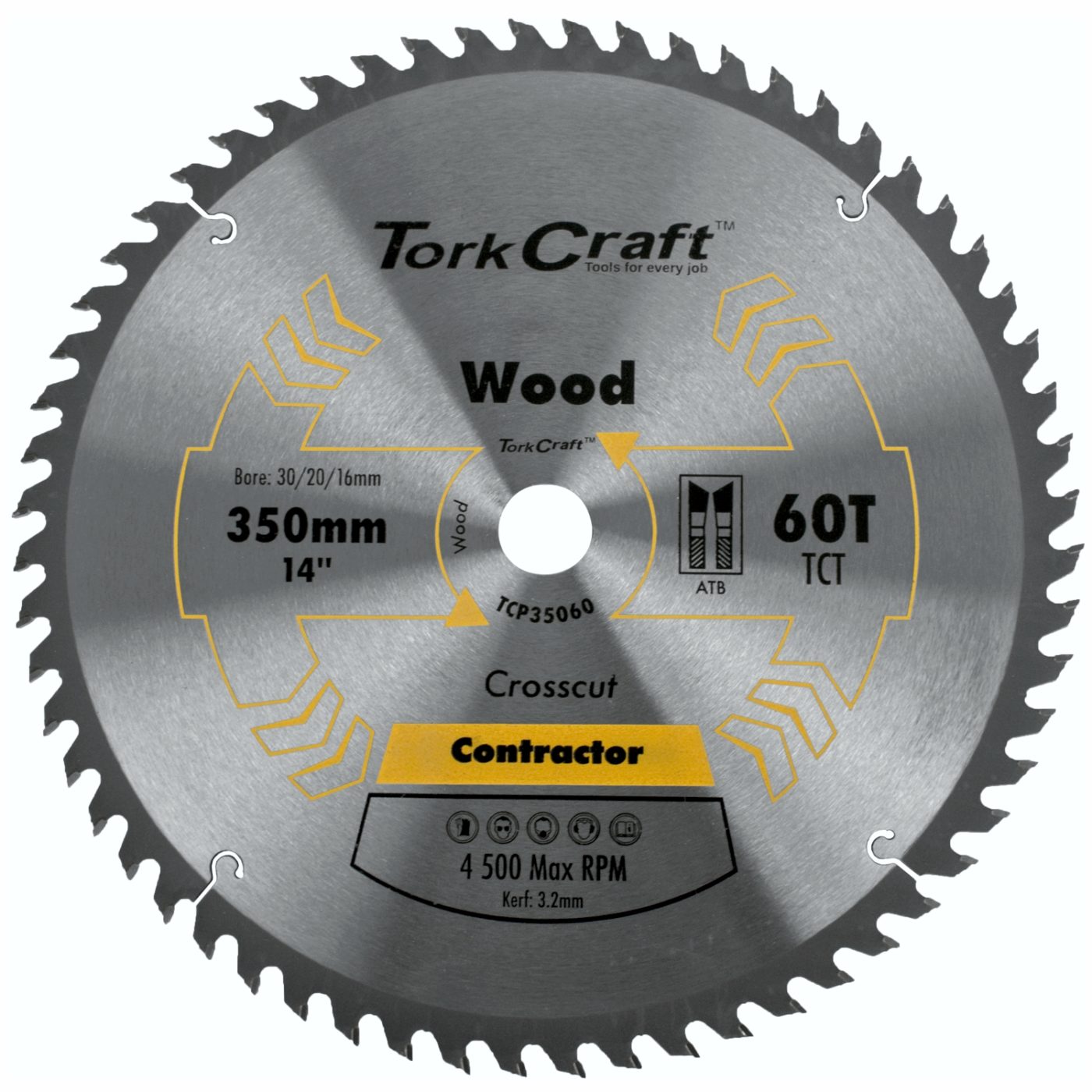Blade Contractor 350 X 60t 30 Circular Saw Tct