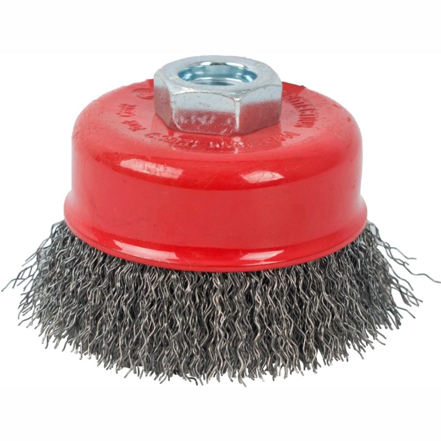 Wire Cup Brush Crimped Plain 100mmxm14 Bulk
