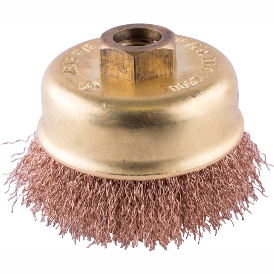 Wire Cup Brush Non Sparking Crimped 60mmxm14 Bulk