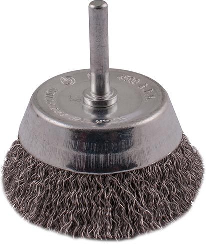 Wire Cup Brush 63mm 6mm Shaft Stainless Steel