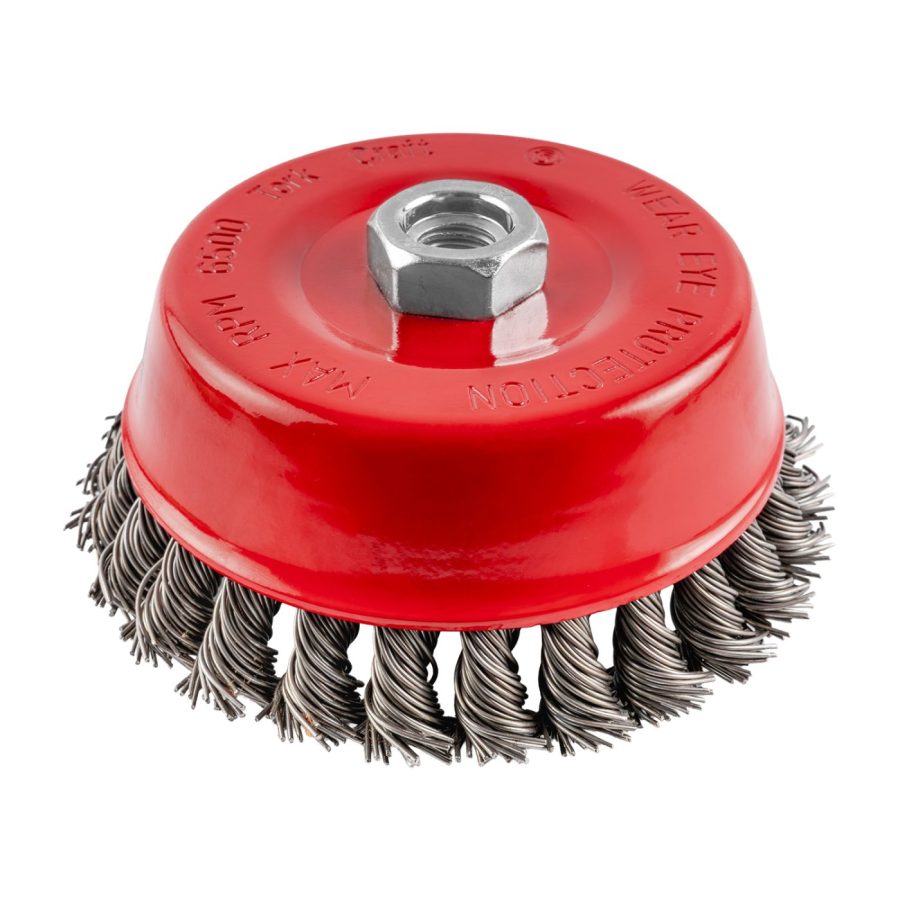 Wire Cup Brush Twisted 125mmxm14 With 0.80mm Wire Bulk